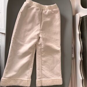SHEIN Cream Kids Sweatpants
